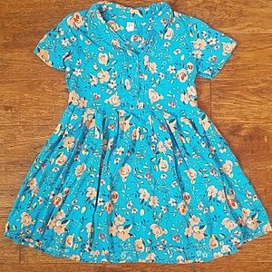 Gap Kids blue floral dress size 10 plus